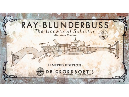 Dr. Grordbort’s “Ray-Blunderbuss: The Unnatural Selector” Miniature Version – Limited Edition