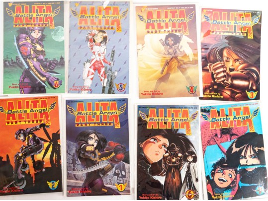 Battle Angel Alita Complete Comic Book Lot – Viz Comics (1993–1995), By Yukito Kishiro