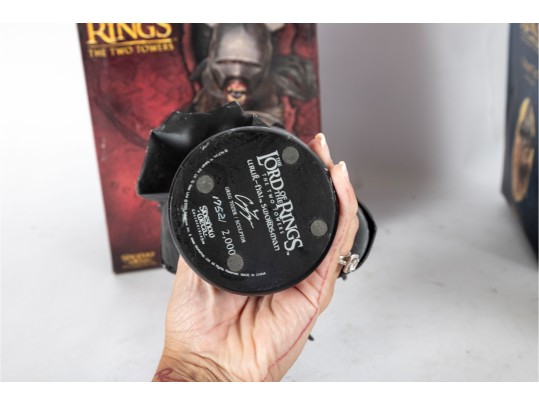 Set Of Three Lord Of The Rings Polystone Busts By Sideshow Weta Collectibles