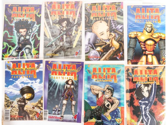 Battle Angel Alita Complete Comic Book Lot – Viz Comics (1993–1995), By Yukito Kishiro