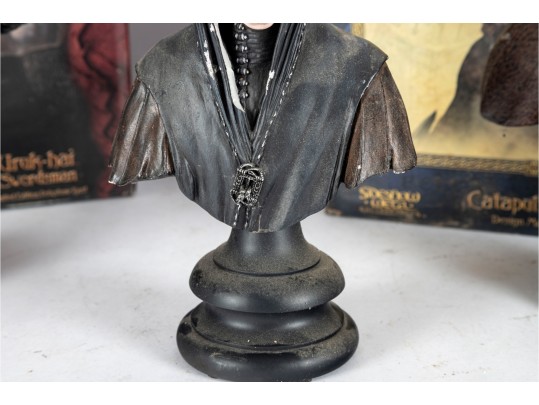 Set Of Three Lord Of The Rings Polystone Busts By Sideshow Weta Collectibles