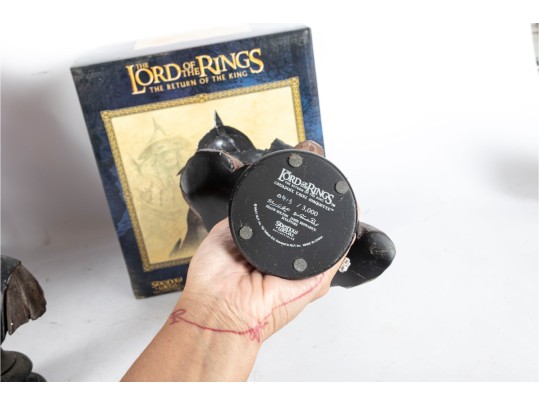 Set Of Three Lord Of The Rings Polystone Busts By Sideshow Weta Collectibles