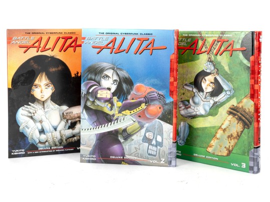 Battle Angel Alita Deluxe Edition Manga Set, Volumes 1–3