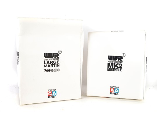 ThreeA World War Robot Figures – MK2 Bertie & Large Martin (WWR Series) By Ashley Wood