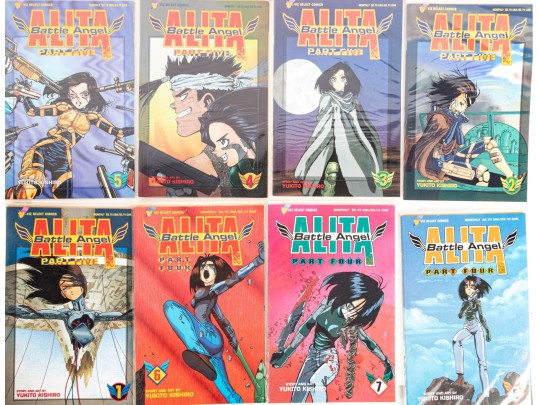 Battle Angel Alita Complete Comic Book Lot – Viz Comics (1993–1995), By Yukito Kishiro