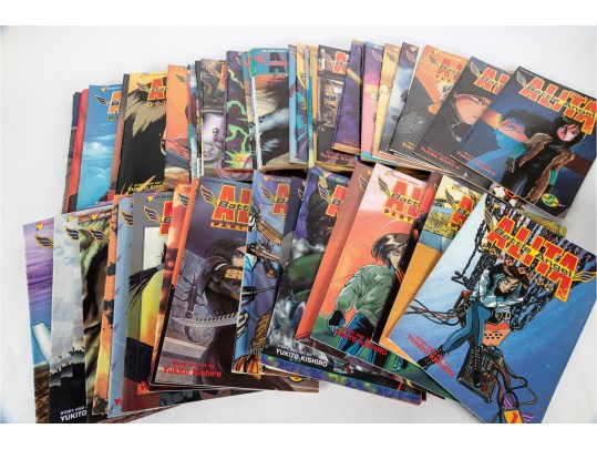 Collection Of “Battle Angel Alita” Comic Books By Yukito Kishiro