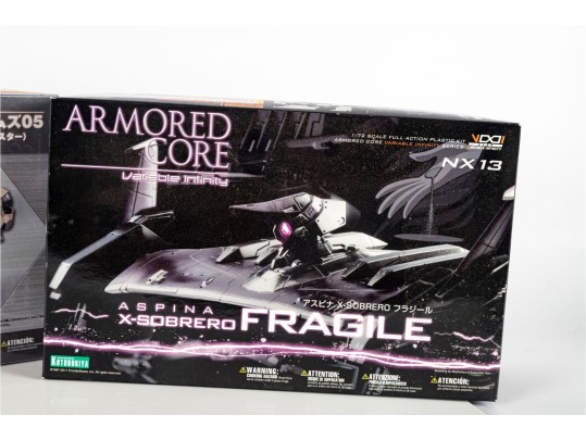 Kotobukiya Armored Core & Frame Arms Model Kits – 2 Boxed Sets