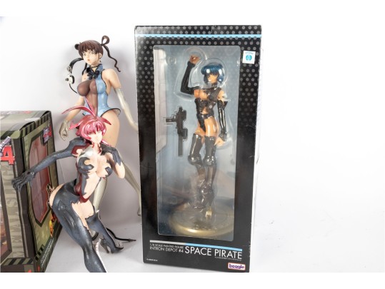 Collection Of Japanese Anime And Video Game Character Figures