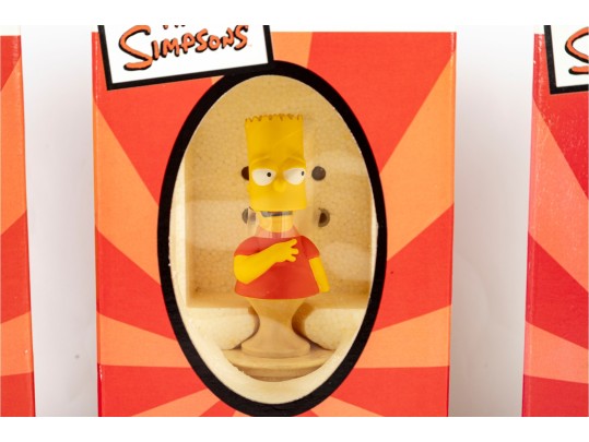 The Simpsons Limited Edition Polystone Busts By Sideshow Collectibles – Set Of Three