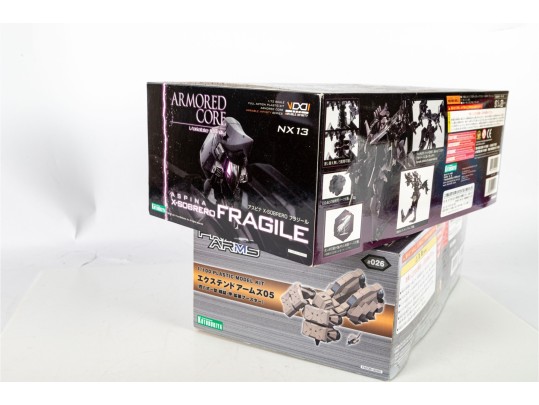 Kotobukiya Armored Core & Frame Arms Model Kits – 2 Boxed Sets