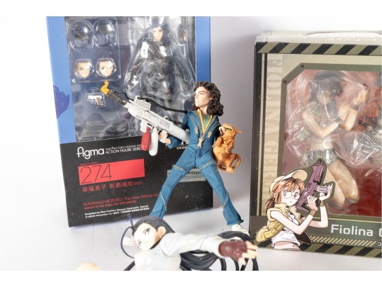 Collection Of Japanese Anime And Video Game Character Figures