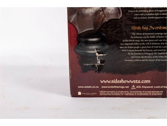 Sideshow Weta Collectibles “Uruk-hai Swordsman” Polystone Bust — The Lord Of The Rings: The Two Towers