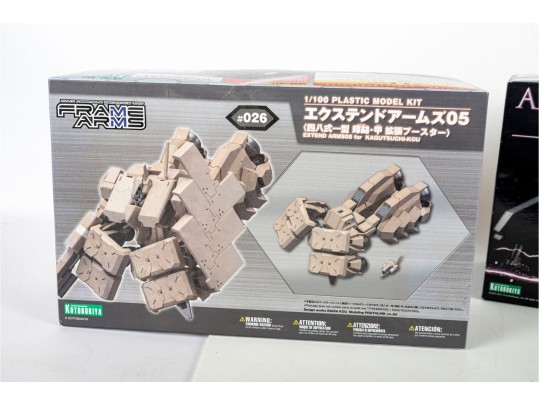 Kotobukiya Armored Core & Frame Arms Model Kits – 2 Boxed Sets