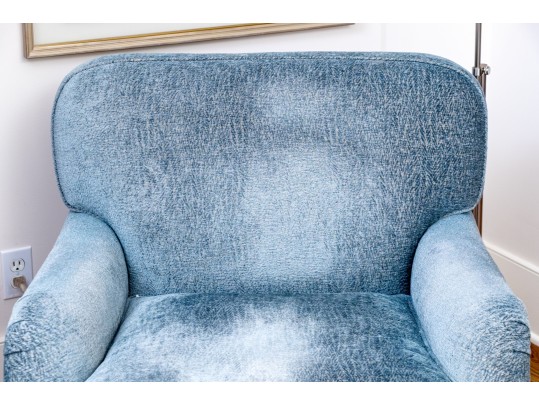 Lewis Mittman Upholstered Armchair With Ottoman