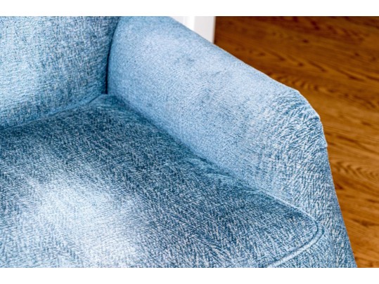 Lewis Mittman Upholstered Armchair With Ottoman