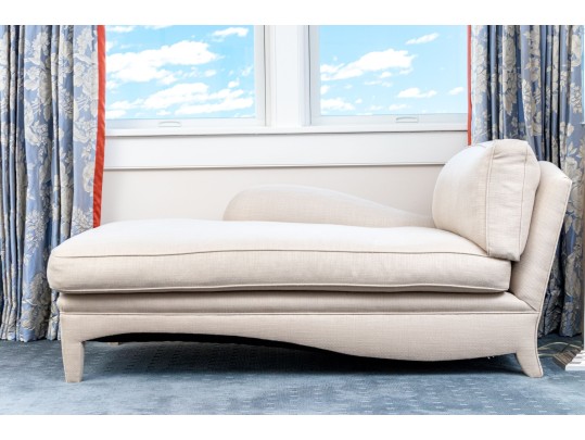 Custom Upholstered Down Filled Right Arm Chaise Lounge