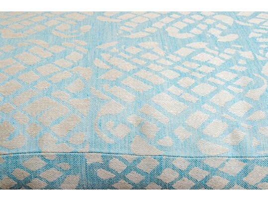 Gorgeous Finely Made Rattan Sofa With Custom Cushions And Accent Pillows