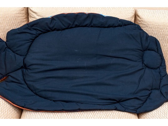 Vintage Fish Form Floor Mat Or Hanging - Quilted