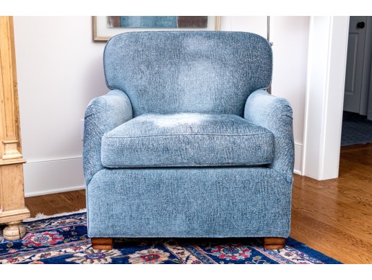 Lewis Mittman Upholstered Armchair With Ottoman