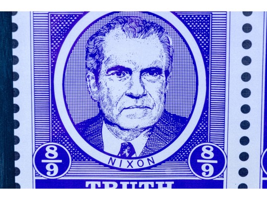 A Framed Colored Lithograph