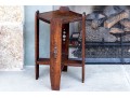 Antique Small Dark-Stained Fruitwood Accent Table