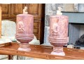 Highly Decorative Carved Stone Lidded Stone Vessels