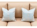 Pair Of Custom High End, Down-filled Accent Pillows