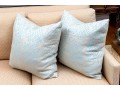 Pair Of High End Custom Down-Filled Pillows