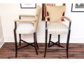 Pair Of Custom Upholstered Barstools