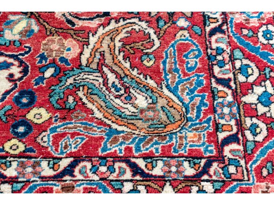 Hand-Knotted Wool Accent Carpet, 6'-11