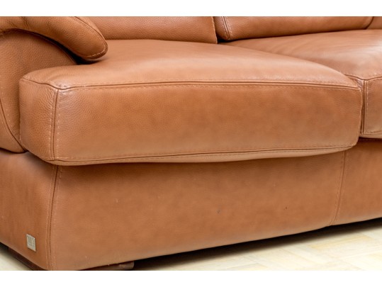 Bianchi & Co. Italian Leather Loveseat Sova