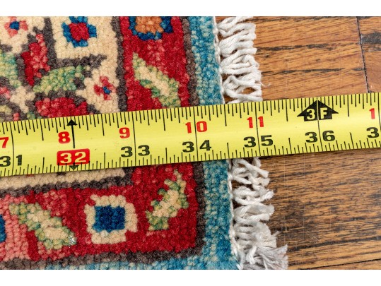 Hand Knotted Wool Pakistan Kazak Mat, 2' X 3', New