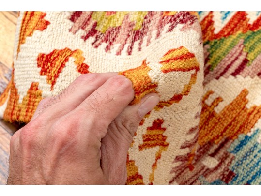 Hand Woven Wool Kilim, 6'-2