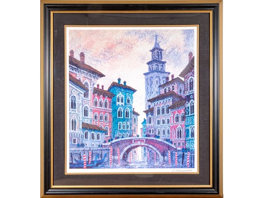 Anatole Krasnyansky Vencie Seriolithograph
