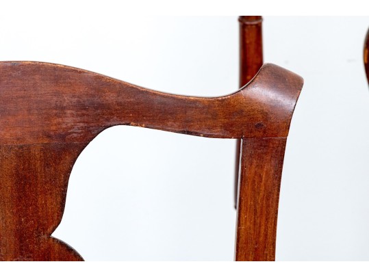 Assembled Group Of Three Side Chairs With Rush Seats