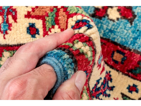 Hand Knotted Wool Pakistan Kazak, 2' X 3', New