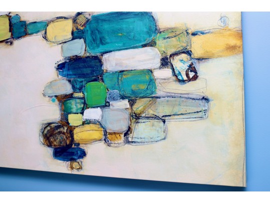 Mid-Century Inspired Abstract Canvas Print