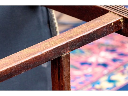 Set Of Six Antique Federal Mahogany And Satinwood Banded Dining Chairs, Ca. 1810