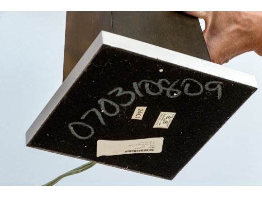 Vintage Arts And Crafts Style Slag Glass Table Lamp