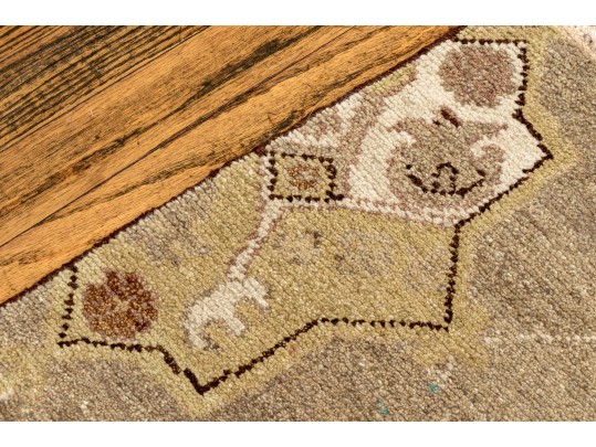 Arts And Crafts Style Hand Knotted Wool Mat, 2' X 3', New