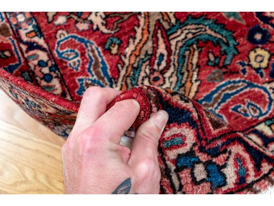 Hand-Knotted Wool Accent Carpet, 6'-11