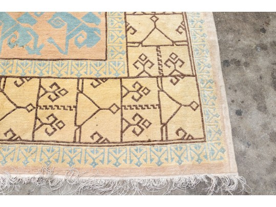 Hand-Knotted Wool Arts And Crafts Style Carpet, 11'-3