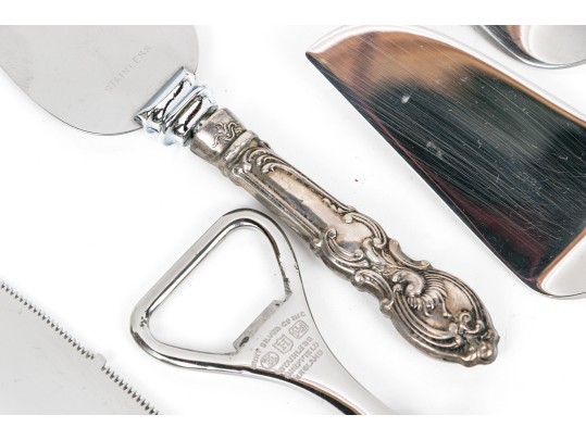 Collection Of Eight Sterling And Silver Handed Serving Pieces