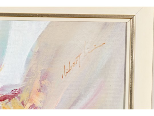 Signed Acrylic On Canvas, Abstract