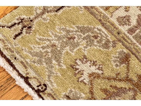 Arts And Crafts Style Hand Knotted Wool Mat, 2' X 3', New