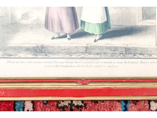 Group Of Three Hand-colored Prints