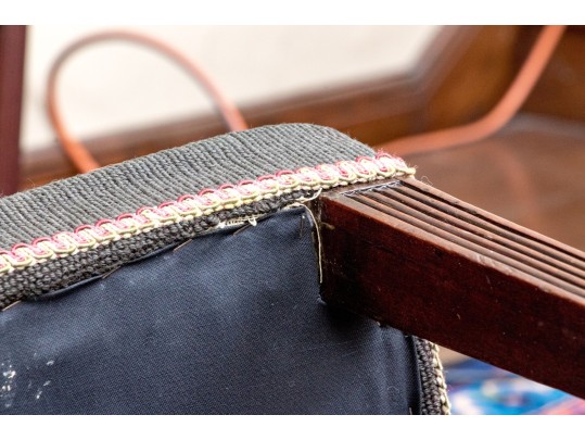Set Of Six Antique Federal Mahogany And Satinwood Banded Dining Chairs, Ca. 1810