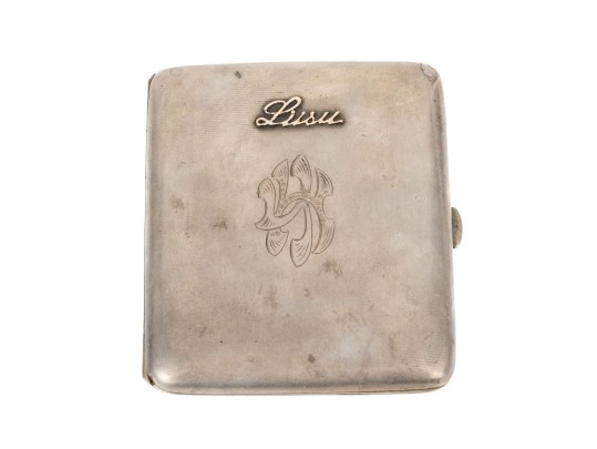 Vintage Scandinavian 813 Silver Cigarette Case    2.805 Troy Ozs. 