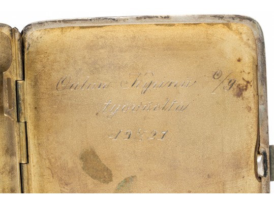 Vintage Scandinavian 813 Silver Cigarette Case    2.805 Troy Ozs. 