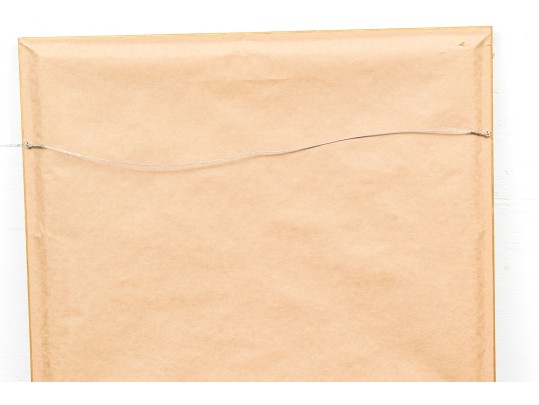 Gilt Framed Oil On Canvas, Cottage In The Woods